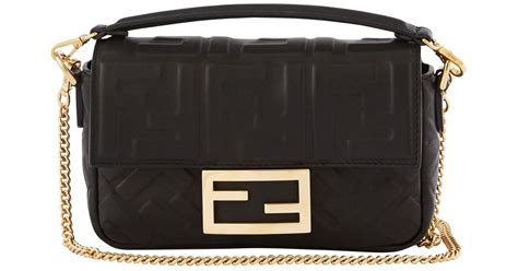 fendi borsa piccola nera|Baguette Mini .